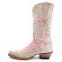 Фото #3 товара Ferrini Belle Embroidery Graphic Snip Toe Cowboy Womens Orange, Pink, White, Ye