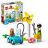 Фото #1 товара Детям > LEGO > LEGO Duplo 10985 Город Ма Ветряные Турбины и Электромобиль, игрушка-коляска с 2 лет