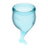 Фото #4 товара Feel Secure Menstrual Cup Light Blue Pack of 2