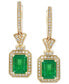 Brasilica by EFFY® Emerald (2-7/8 ct. t.w.) and Diamond (1/2 ct. t.w.) Earrings in 14k Gold, Created for Macy's