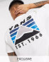 Vans – Mountain – T-Shirt in Cremeweiß mit Rückenprint, exklusiv bei ASOS Бежевый, S - EU 36 - фото #1