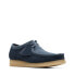 Фото #3 товара Clarks Wallabee 26172398 Mens Blue Suede Oxfords & Lace Ups Casual Shoes