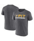 ფოტო #1 პროდუქტის Men's Heather Charcoal Pittsburgh Penguins Playmaker T-shirt