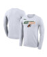 Фото #1 товара Men's x LeBron James White Florida A&M Rattlers Legend Performance Long Sleeve T-shirt