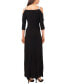Women's Jersey Cutout-Sleeve Square-Neck Gown