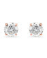 ფოტო #4 პროდუქტის 18k Gold over Sterling Silver Cubic Zirconia Stud Earrings (1 ct. t.w.)