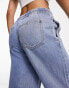 Urban Revivo wide leg jeans with tie waist detail in blue