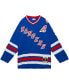 ფოტო #2 პროდუქტის Men's Adam Graves Royal New York Rangers 1993/94 Blue Line Player Jersey