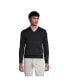 Фото #1 товара Men's Tall Classic Fit Fine Gauge Supima Cotton V-neck Sweater