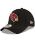 Фото #1 товара Men's Black Arizona Cardinals The League 9Forty Adjustable Hat