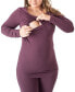 Фото #2 товара Plus Size Jane Long Sleeve Nursing Pajama Set