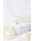 ფოტო #3 პროდუქტის Dainty Sterling Silver Heart Pendant Necklace