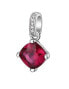 Silver pendant with red zircon Fancy Passion Ruby FPR17