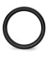 Фото #3 товара Black Ceramic Beveled Edge Brushed Wedding Band Ring