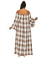 ფოტო #3 პროდუქტის Plus Size Zoe Flannel Maxi Dress