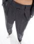 Фото #10 товара Only rhinestone straight leg tailored trouser co-ord in dark grey