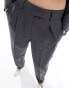 Фото #10 товара ONLY rhinestone straight leg tailored trouser co-ord in dark grey