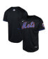 Фото #1 товара Big Boys and Girls Black New York Mets Alternate Limited Jersey