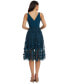 ფოტო #7 პროდუქტის Plunging Darleen Neck Fit & Flare Dress