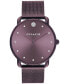 Фото #1 товара Часы и аксессуары Coach Elliot фиолетовые сетчатый браслет из нержавеющей стали 36 мм