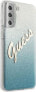 Guess Etui Guess GUHCS21MPCUGLSBL Samsung Galaxy S21+ Plus niebieski/blue hardcase Glitter Gradient Script