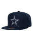 Men's Navy Dallas Cowboys Team Ground Snapback Hat