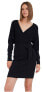 Women´s dress VMHOLLYREM Regular Fit LS V-NECK DRESS GA NOOS 10269251 Black
