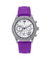 ფოტო #1 პროდუქტის Men Meridian Rubber Watch - Purple, 42mm