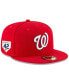 Фото #1 товара Men's Red Washington Nationals 2023 Jackie Robinson Day 59FIFTY Fitted Hat