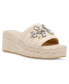 Фото #1 товара Women's Crystal Espadrille Wedge Sandals