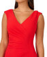 Women's V-Neck Draped-Overlay Dress