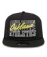 Фото #3 товара Men's Black Oakland Athletics Street Team A-Frame Trucker 9FIFTY Snapback Hat