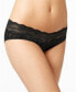 b.tempt'd by Wacoal Women's 184168 Lace Kiss Hipster Underwear Black Size XL