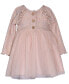 ფოტო #1 პროდუქტის Baby Girls Long Sleeve Tulle Skirt Dress