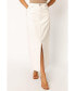 ფოტო #2 პროდუქტის Women's Rana Denim Midi Skirt - White