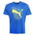 Фото #1 товара Puma Graphics Cat Crew Neck Short Sleeve T-Shirt Mens Blue Casual Tops 68016617