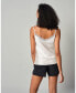 V Neck Lace Silk Camisole for Women