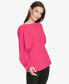 Фото #3 товара Women's Dolman-Sleeve Boat-Neck Peplum Top