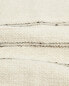 Rectangular striped wool rug