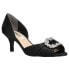 Фото #2 товара Nina Corrine Peep Toe Evening Pumps Womens Black Dress Casual CORRINE-BLACK