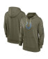 ფოტო #1 პროდუქტის Women's Olive Indianapolis Colts 2022 Salute to Service Performance Pullover Hoodie