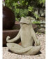 Totally Zen Frog Garden Statue