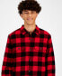 Фото #3 товара Men's Carter Plaid Shirt Jacket, Created for Macy's