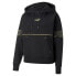 Фото #1 товара Puma Power Deco Glam Logo Pullover Hoodie Womens Black Casual Outerwear 67175601