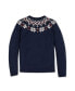 ფოტო #14 პროდუქტის Women's Long Sleeve Fair Isle Raglan Sweater