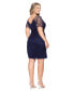 ფოტო #2 პროდუქტის Plus Size Beaded Flutter-Sleeve Dress