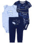 Baby 3-Piece Whale Little Character Set NB