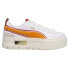 Фото #1 товара Puma Mayze New Heritage Logo Platform Womens White Sneakers Casual Shoes 389723