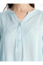 LCW Grace Kaçık Yaka Kendinden Desenli Uzun Kollu Kadın Bluz