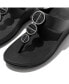Фото #3 товара Women's Halo Metallic Trim Toe Post Sandals